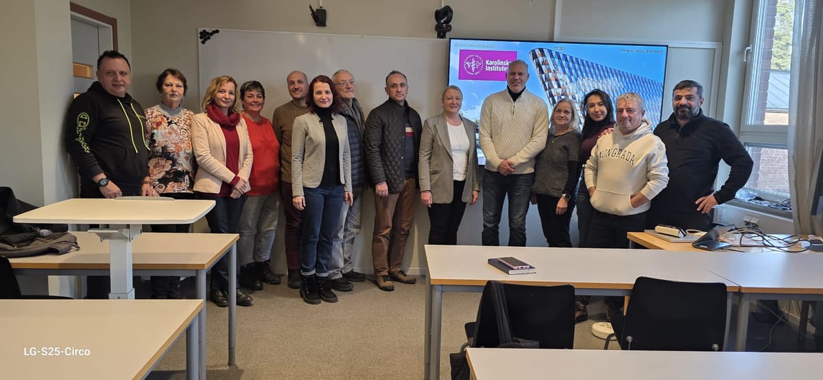 At KI , Solna, Stockholm