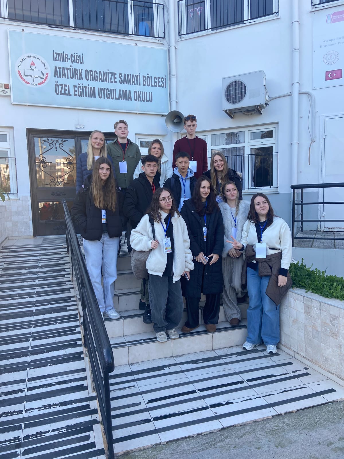 At the hosting school, Izmir.