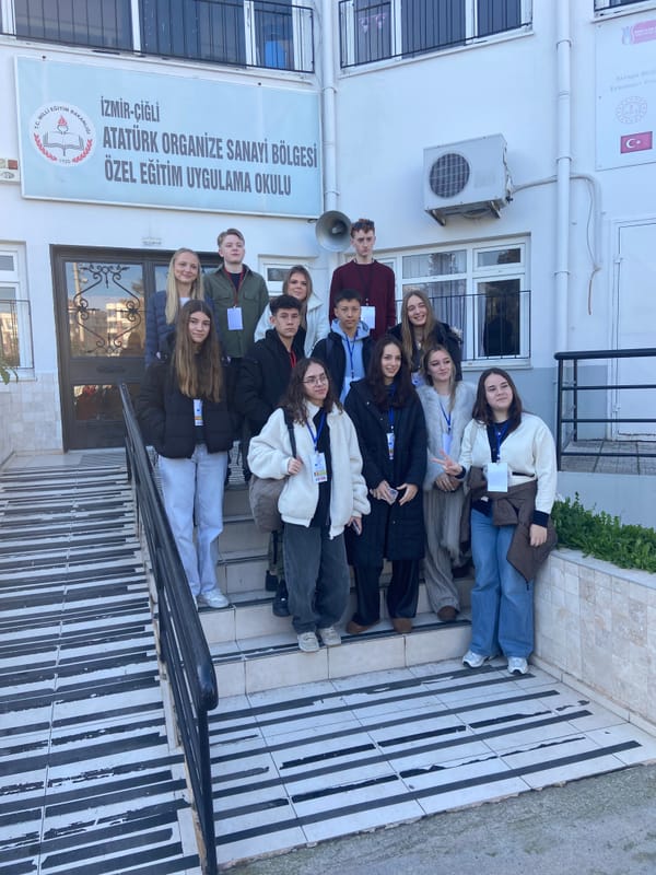 At the hosting school, Izmir.